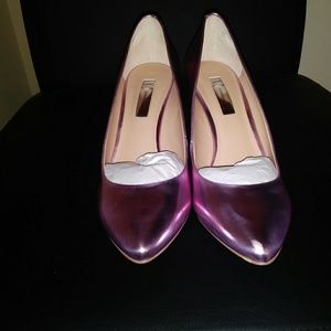 Metallic Pink Pumps Shoes
